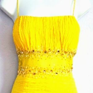 Yellow Party Prom Dress-Ignite Evenings